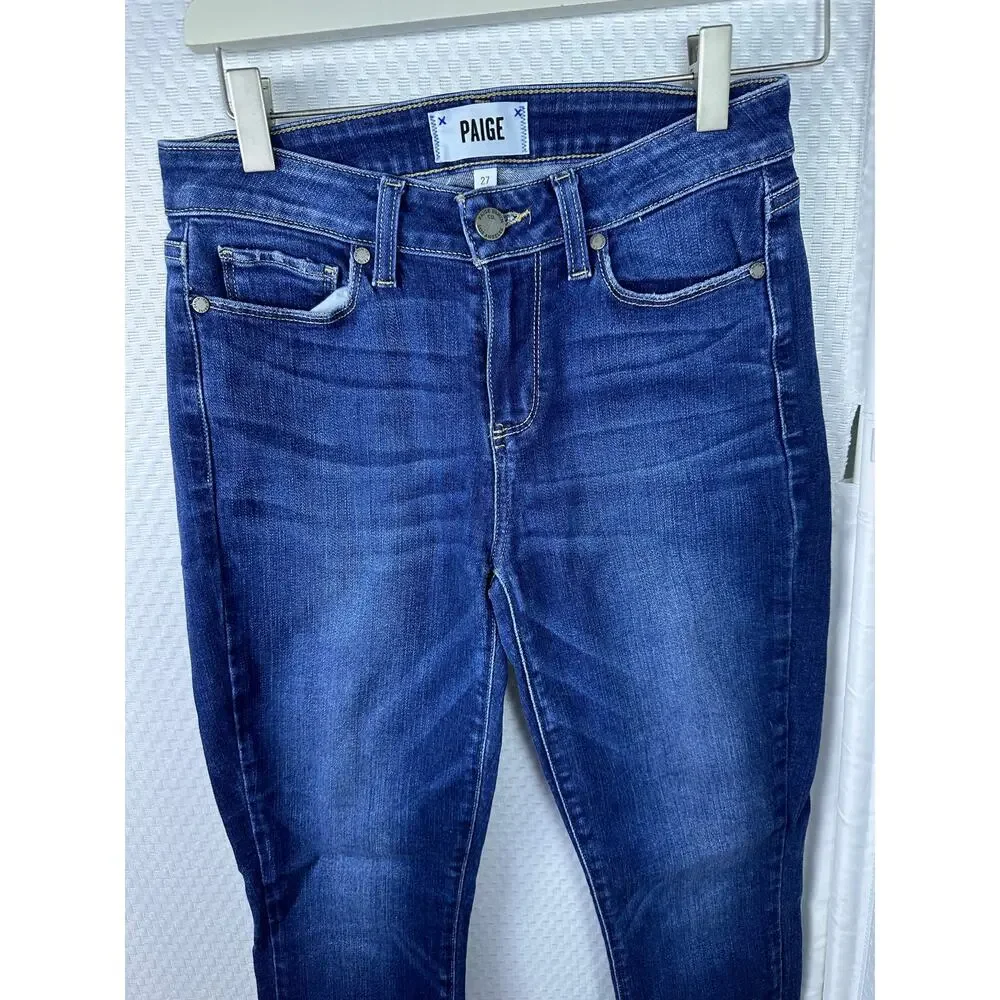 PAIGE Women’s Size 27 Dark Wash Kylie Crop Denim Jeans
